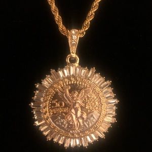 Gold plated solid/necklace